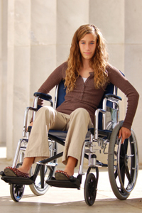 Teen Girl in Wheel Chair